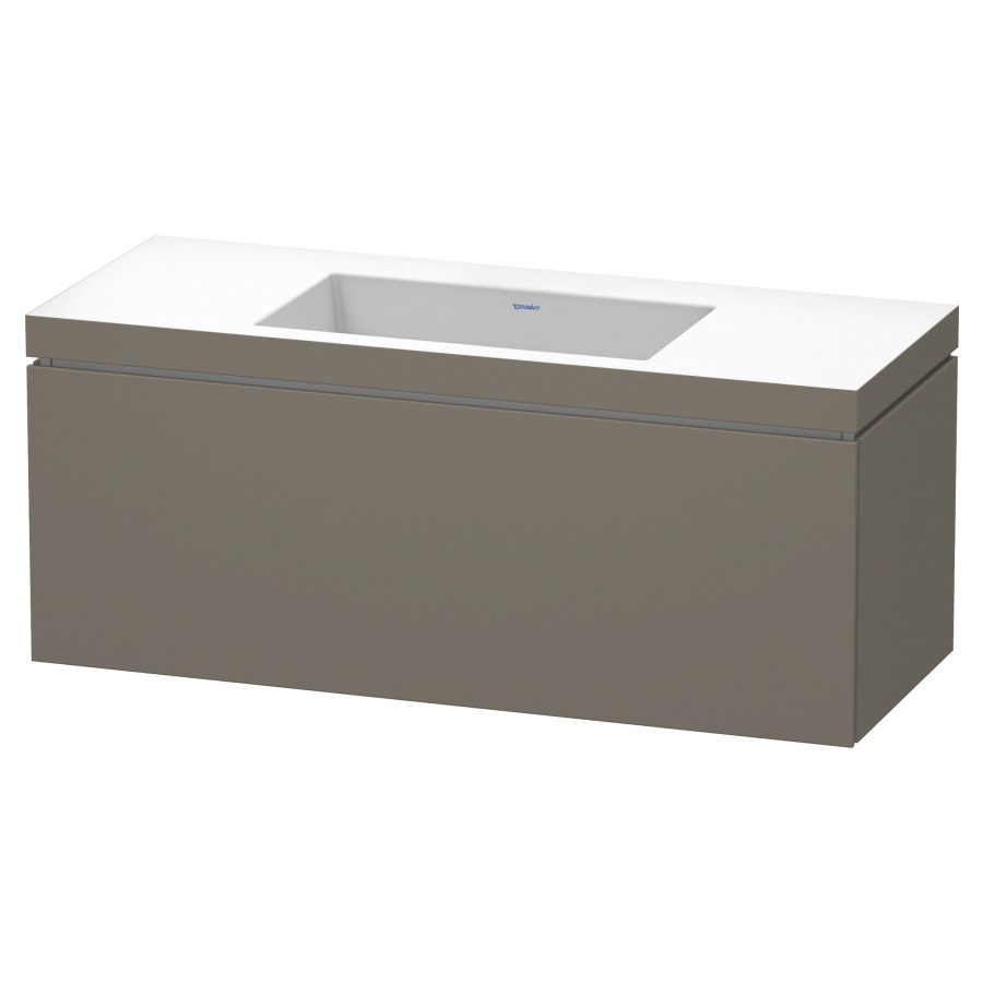Combination de lavabo L-CUBE
C-BONDED
120,0 x 50,0 x 48,0 cm
élément à 1 tiroir
avec lavabo Vero Air
120,0 x 48,0 cm, avec siphon
gain de place