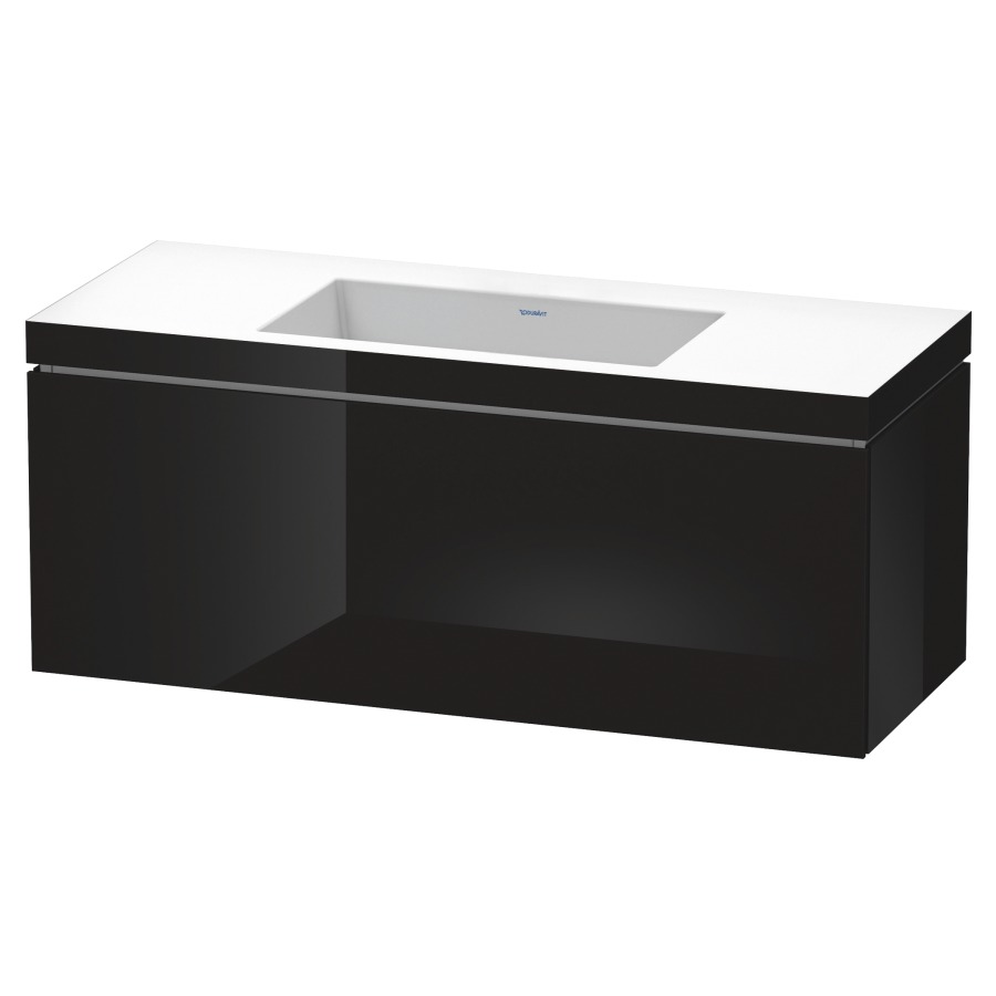 Combination de lavabo L-CUBE
C-BONDED
120,0 x 50,0 x 48,0 cm
élément à 1 tiroir
avec lavabo Vero Air
120,0 x 48,0 cm, avec siphon
gain de place