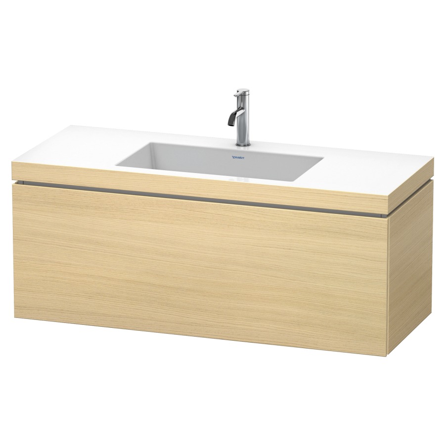 Combination de lavabo L-CUBE
C-BONDED
120,0 x 50,0 x 48,0 cm
élément à 1 tiroir
avec lavabo Vero Air
120,0 x 48,0 cm, avec siphon
gain de place