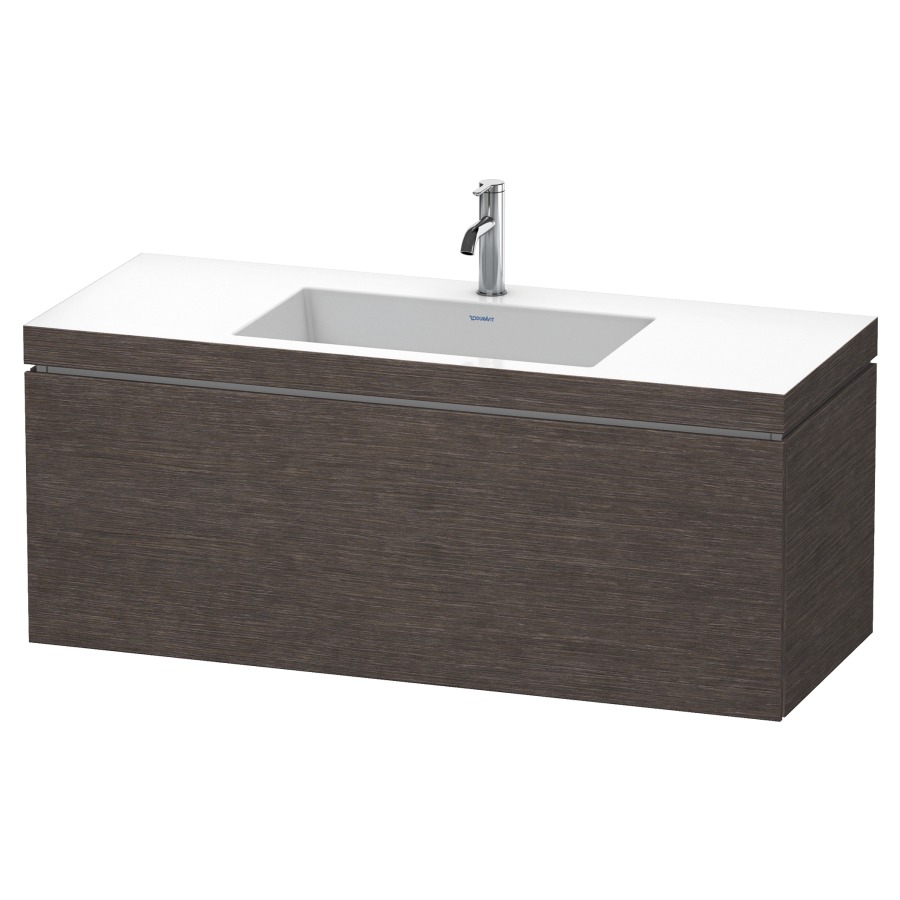 Combination de lavabo L-CUBE
C-BONDED
120,0 x 50,0 x 48,0 cm
élément à 1 tiroir
avec lavabo Vero Air
120,0 x 48,0 cm, avec siphon
gain de place