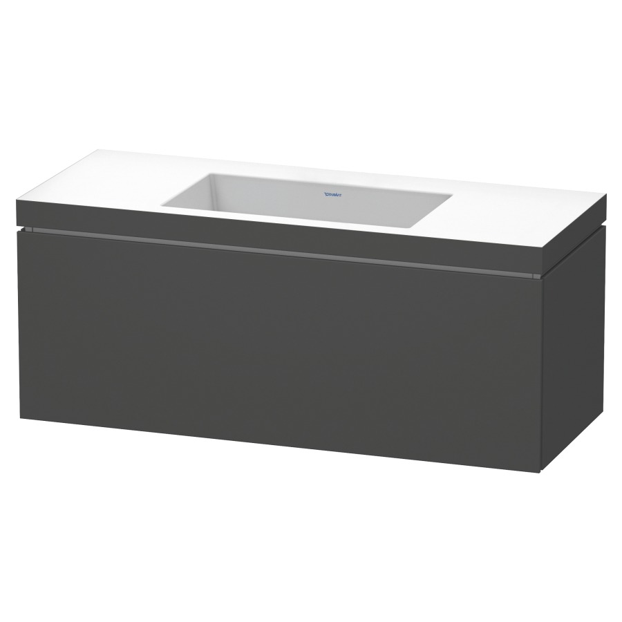 Combination de lavabo L-CUBE
C-BONDED
120,0 x 50,0 x 48,0 cm
élément à 1 tiroir
avec lavabo Vero Air
120,0 x 48,0 cm, avec siphon
gain de place