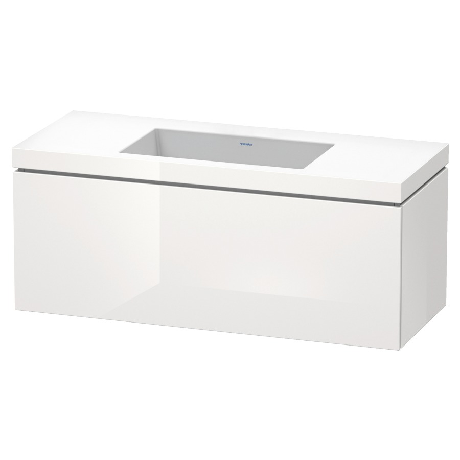 Combination de lavabo L-CUBE
C-BONDED
120,0 x 50,0 x 48,0 cm
élément à 1 tiroir
avec lavabo Vero Air
120,0 x 48,0 cm, avec siphon
gain de place