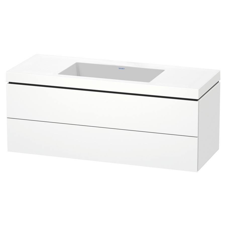 Combination de lavabo L-CUBE
C-BONDED
120,0 x 50,0 x 48,0 cm
élément à 2 tiroirs
avec lavabo Vero Air
120,0 x 48,0 cm, avec siphon
gain de place