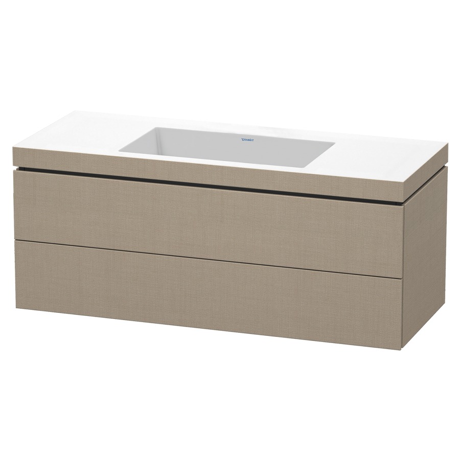 Combination de lavabo L-CUBE
C-BONDED
120,0 x 50,0 x 48,0 cm
élément à 2 tiroirs
avec lavabo Vero Air
120,0 x 48,0 cm, avec siphon
gain de place