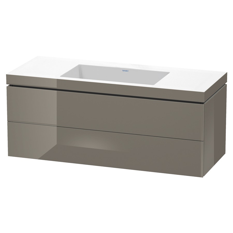 Combination de lavabo L-CUBE
C-BONDED
120,0 x 50,0 x 48,0 cm
élément à 2 tiroirs
avec lavabo Vero Air
120,0 x 48,0 cm, avec siphon
gain de place