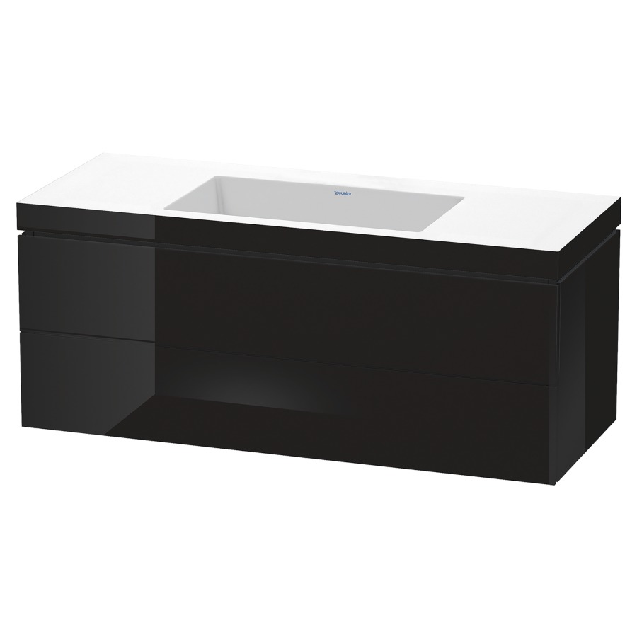 Combination de lavabo L-CUBE
C-BONDED
120,0 x 50,0 x 48,0 cm
élément à 2 tiroirs
avec lavabo Vero Air
120,0 x 48,0 cm, avec siphon
gain de place