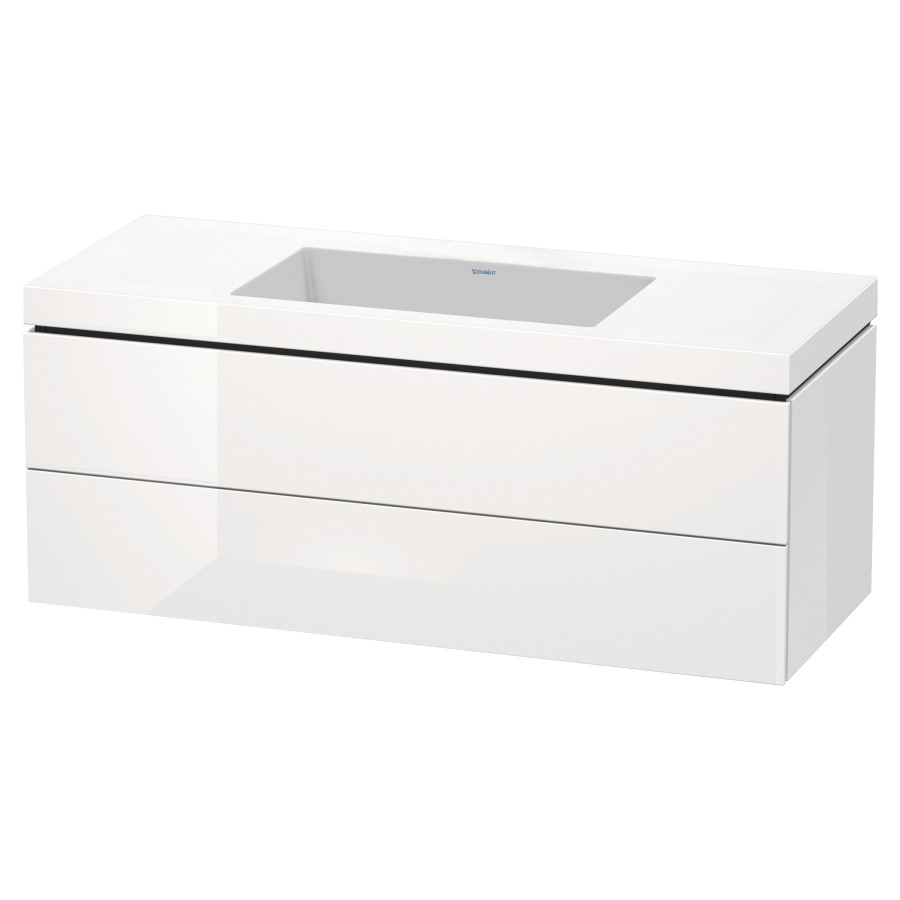 Combination de lavabo L-CUBE
C-BONDED
120,0 x 50,0 x 48,0 cm
élément à 2 tiroirs
avec lavabo Vero Air
120,0 x 48,0 cm, avec siphon
gain de place