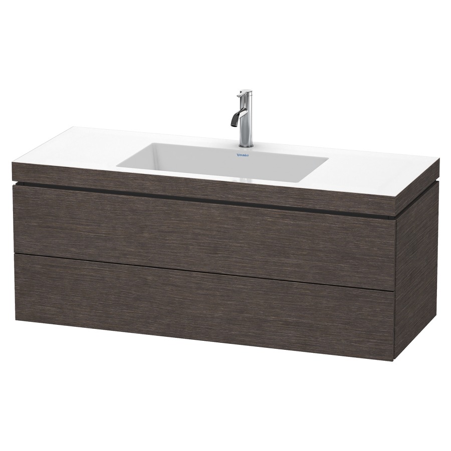 Combination de lavabo L-CUBE
C-BONDED
120,0 x 50,0 x 48,0 cm
élément à 2 tiroirs
avec lavabo Vero Air
120,0 x 48,0 cm, avec siphon
gain de place