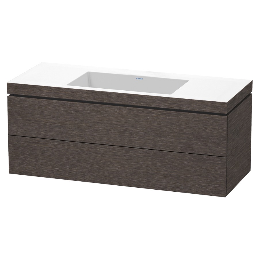 Combination de lavabo L-CUBE
C-BONDED
120,0 x 50,0 x 48,0 cm
élément à 2 tiroirs
avec lavabo Vero Air
120,0 x 48,0 cm, avec siphon
gain de place