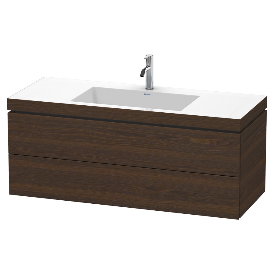 Combination de lavabo L-CUBE
C-BONDED
120,0 x 50,0 x 48,0 cm
élément à 2 tiroirs
avec lavabo Vero Air
120,0 x 48,0 cm, avec siphon
gain de place