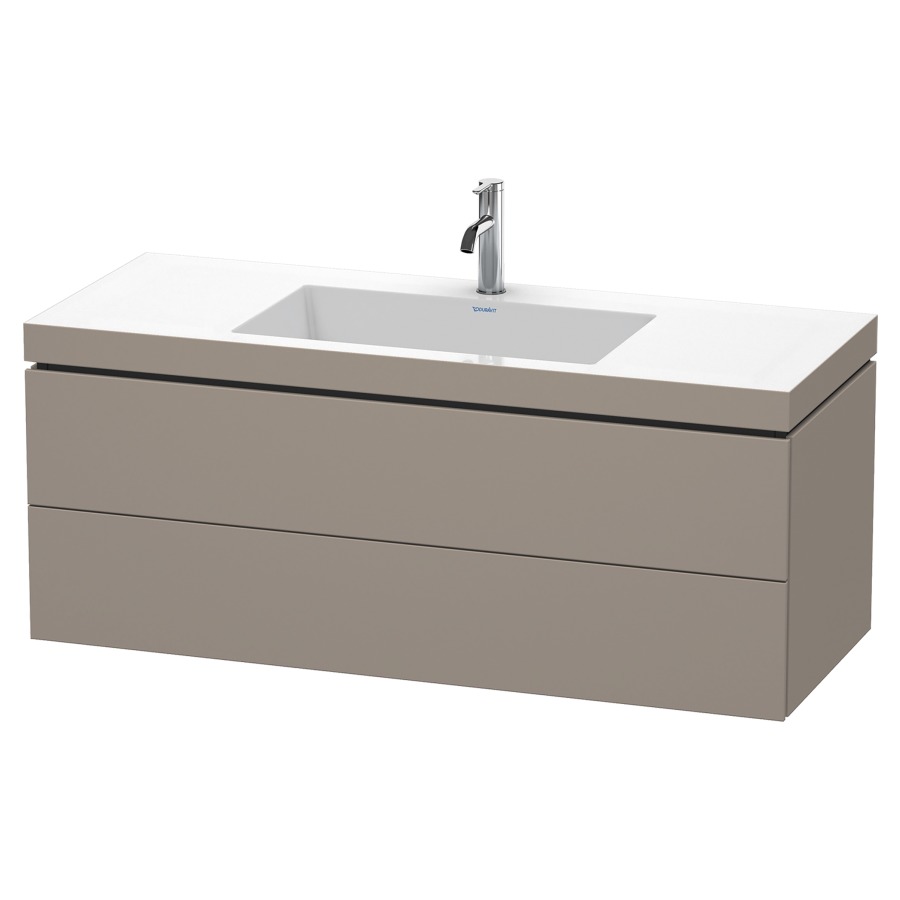 Combination de lavabo L-CUBE
C-BONDED
120,0 x 50,0 x 48,0 cm
élément à 2 tiroirs
avec lavabo Vero Air
120,0 x 48,0 cm, avec siphon
gain de place