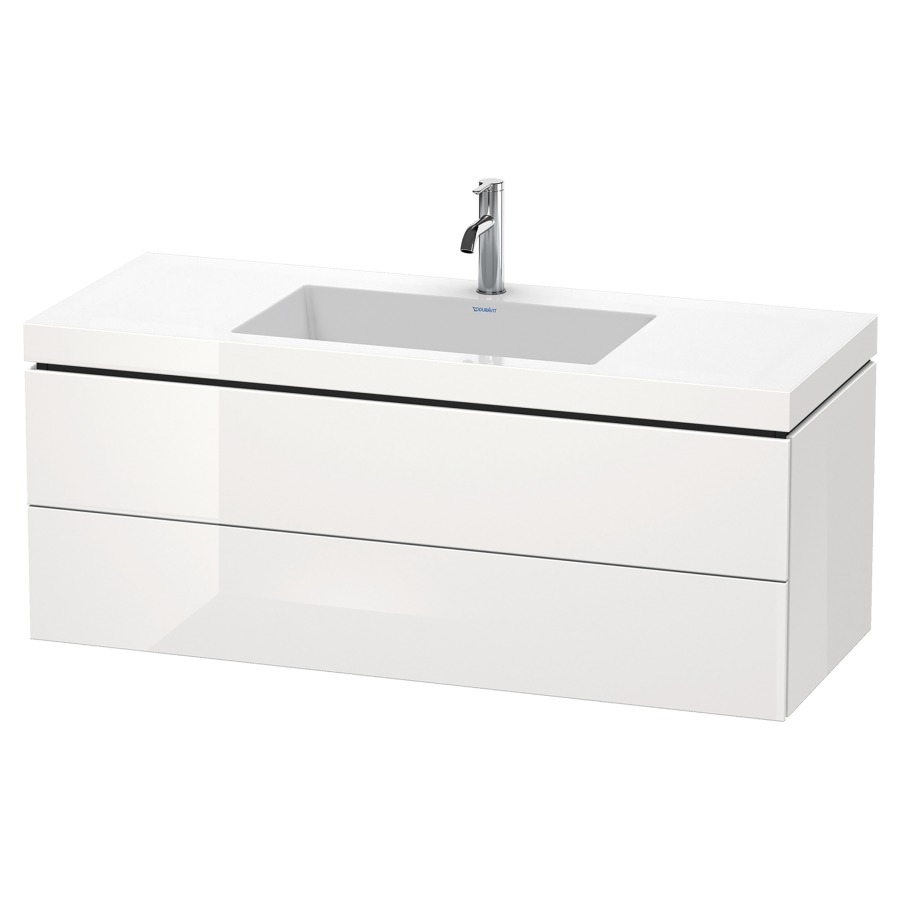 Combination de lavabo L-CUBE
C-BONDED
120,0 x 50,0 x 48,0 cm
élément à 2 tiroirs
avec lavabo Vero Air
120,0 x 48,0 cm, avec siphon
gain de place