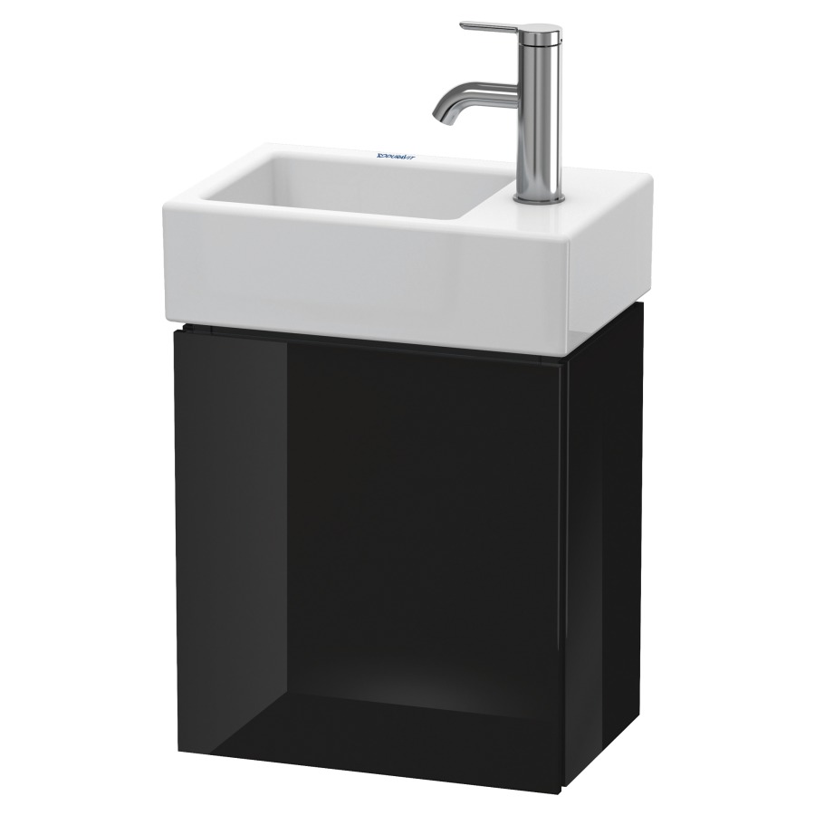 Élément inférieur L-CUBE
36,4 x 40,0 x 24,1 cm
armoire de tablette, 1 porte
charnière à gauche
pour lave-mains 212 167