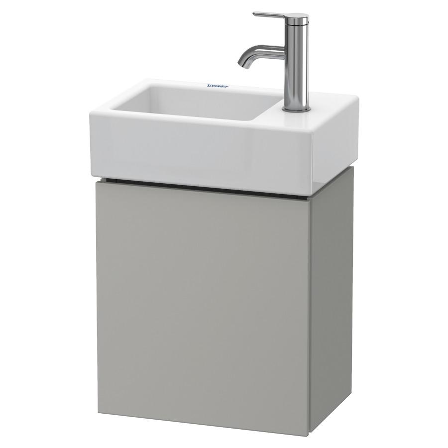 Élément inférieur L-CUBE
36,4 x 40,0 x 24,1 cm
armoire de tablette, 1 porte
charnière à gauche
pour lave-mains 212 167