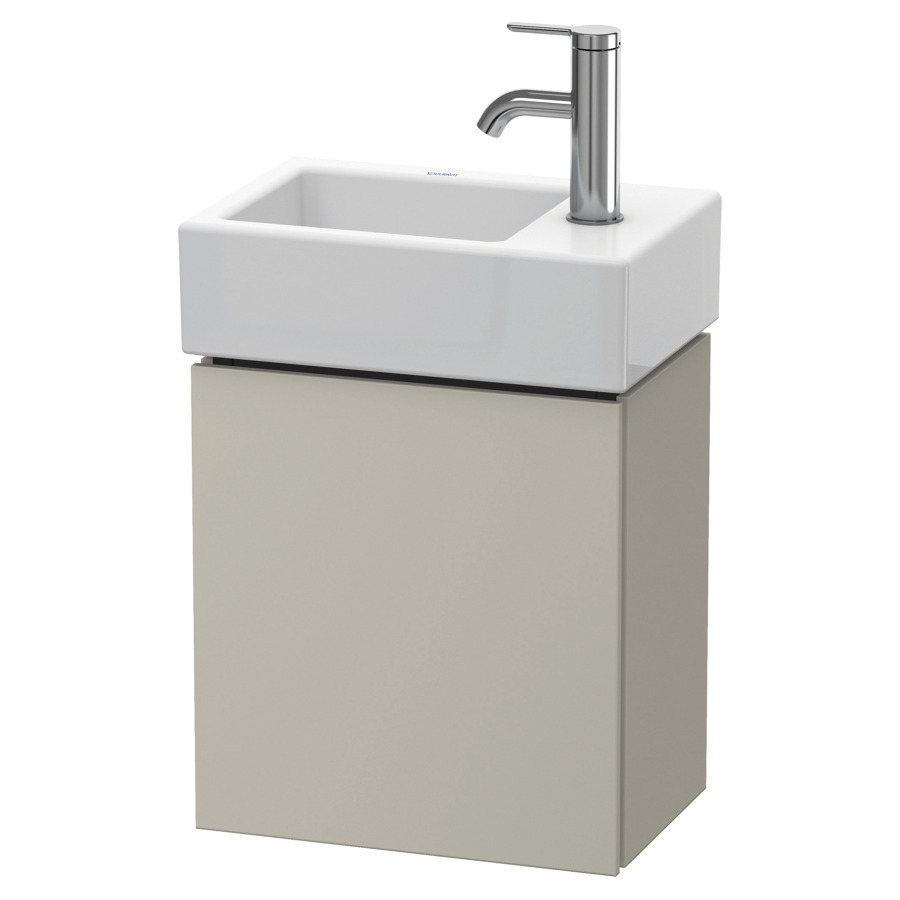 Élément inférieur L-CUBE
36,4 x 40,0 x 24,1 cm
armoire de tablette, 1 porte
charnière à droite
pour lave-mains 212 167