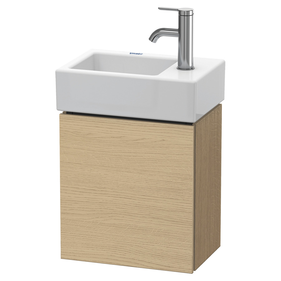Élément inférieur L-CUBE
36,4 x 40,0 x 24,1 cm
armoire de tablette, 1 porte
charnière à droite
pour lave-mains 212 167