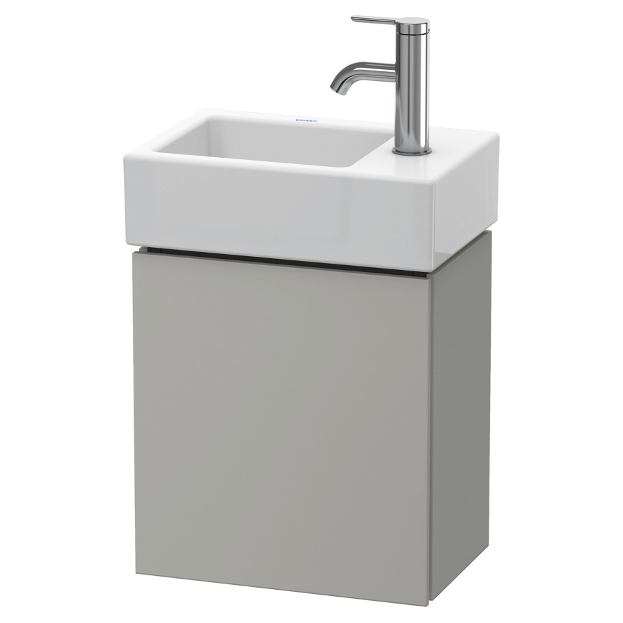 Élément inférieur L-CUBE
36,4 x 40,0 x 24,1 cm
armoire de tablette, 1 porte
charnière à droite
pour lave-mains 212 167