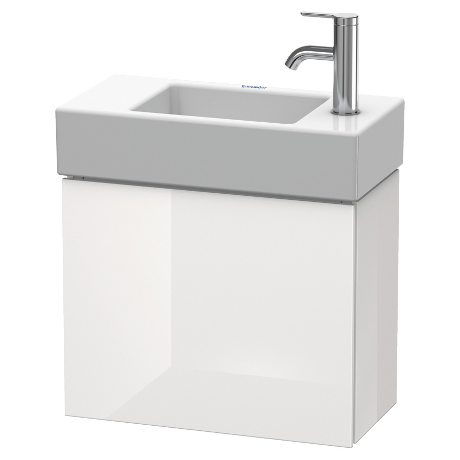 Élément inférieur L-CUBE
48,0 x 40,0 x 24,0 cm
armoire de tablette, 1 porte
charnière à droite
pour lave-mains 212 168