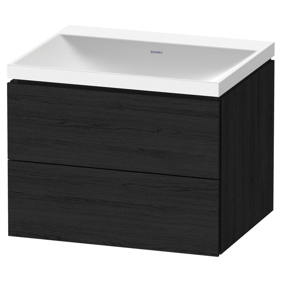 Combinaison de meuble L-CUBE
C-SHAPED Set
60 x 48 x 48 cm
élément à 2 tiroirs, Tip-On
avec lavabo coulée minérale
Vitrum, avec siphon gain de
place