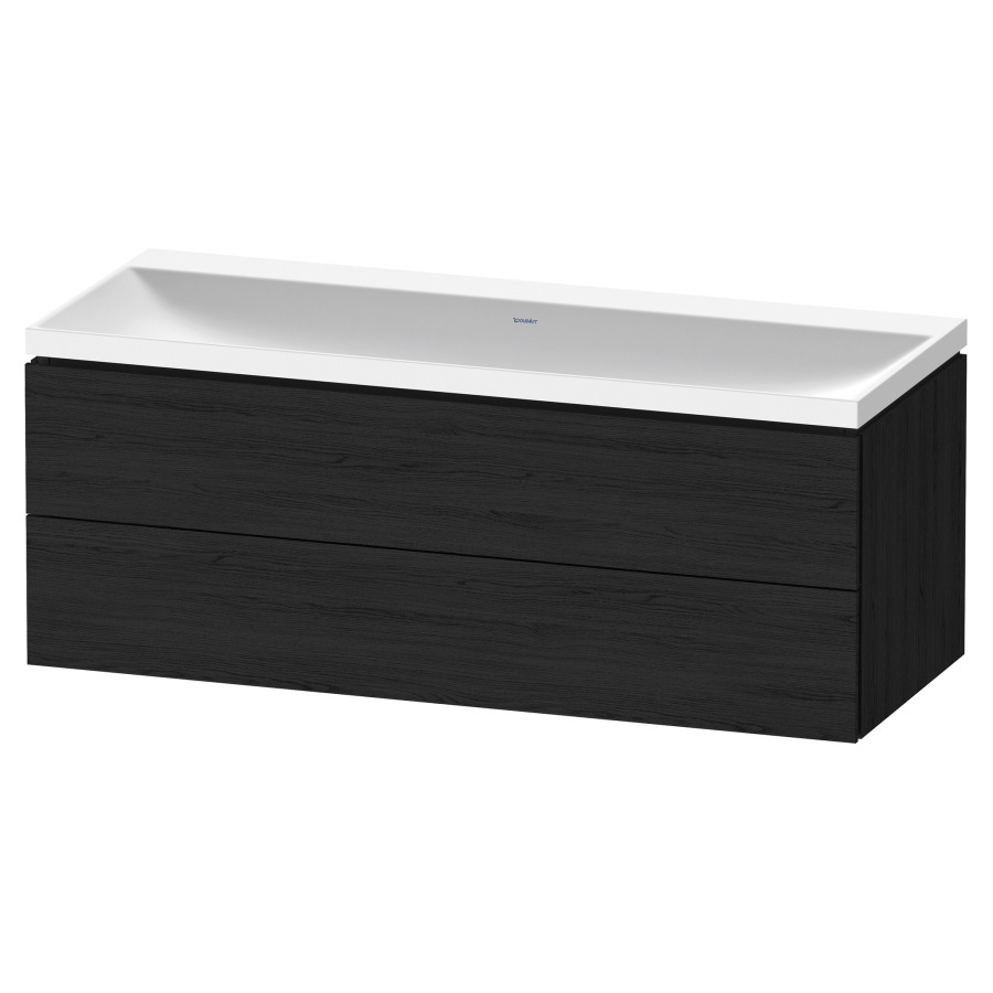 Combinaison de meuble L-CUBE
C-SHAPED Set
120 x 48 x 48 cm
élément à 2 tiroirs, Tip-On
avec lavabo coulée minérale
Vitrum, avec siphon gain de
place