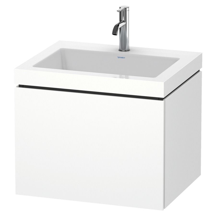 Combination de lavabo L-CUBE
C-BONDED
60,0 x 50,0 x 48,0 cm
élément à 1 tiroir
avec lavabo