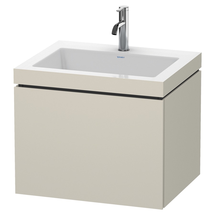 Combination de lavabo L-CUBE
C-BONDED
60,0 x 50,0 x 48,0 cm
élément à 1 tiroir
avec lavabo