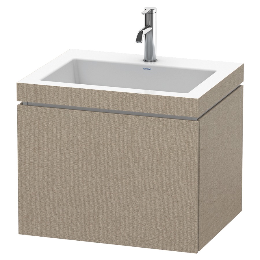 Combination de lavabo L-CUBE
C-BONDED
60,0 x 50,0 x 48,0 cm
élément à 1 tiroir
avec lavabo