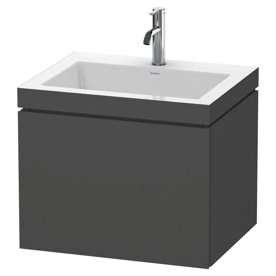 Combination de lavabo L-CUBE
C-BONDED
60,0 x 50,0 x 48,0 cm
élément à 1 tiroir
avec lavabo