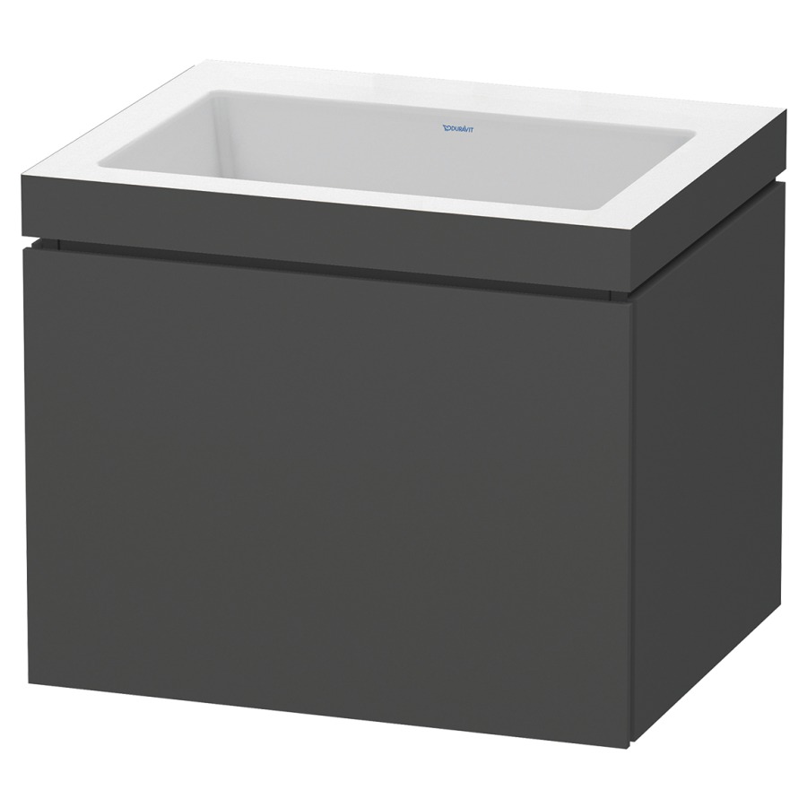 Combination de lavabo L-CUBE
C-BONDED
60,0 x 50,0 x 48,0 cm
élément à 1 tiroir
avec lavabo