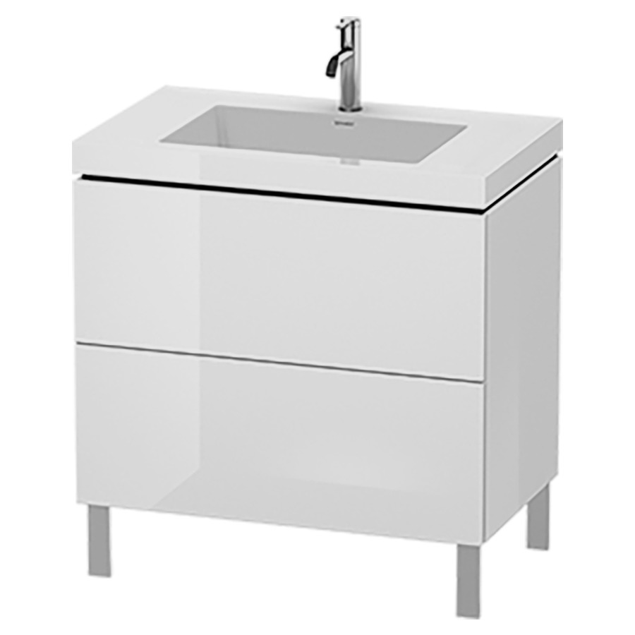 Combination de lavabo L-CUBE
C-BONDED
80,0 x 69,8 x 48,0 cm
élément à 2 tiroirs
avec lavabo
sans pieds 244 900-901