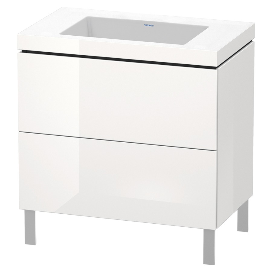 Combination de lavabo L-CUBE
C-BONDED
80,0 x 69,8 x 48,0 cm
élément à 2 tiroirs
avec lavabo
sans pieds 244 900-901