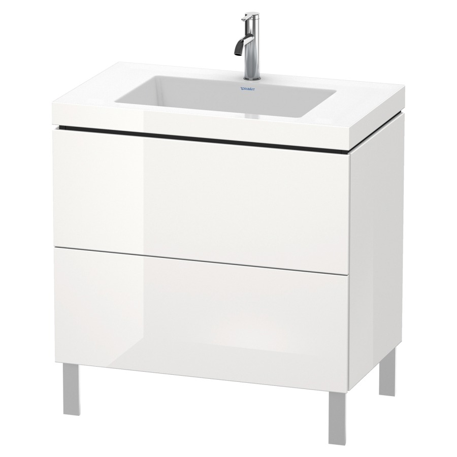 Combination de lavabo L-CUBE
C-BONDED
80,0 x 69,8 x 48,0 cm
élément à 2 tiroirs
avec lavabo
sans pieds 244 900-901