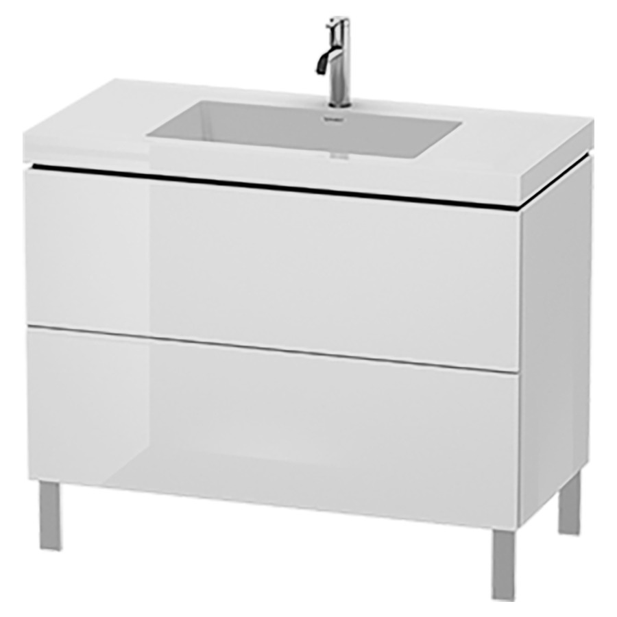Combination de lavabo L-CUBE
C-BONDED
100,0 x 69,8 x 48,0 cm
élément à 2 tiroirs
avec lavabo
sans pieds 244 900-901