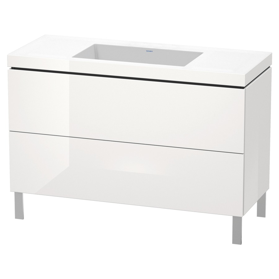 Combination de lavabo L-CUBE
C-BONDED
120,0 x 69,8 x 48,0 cm
élément à 2 tiroirs
avec lavabo
sans pieds 244 900-901