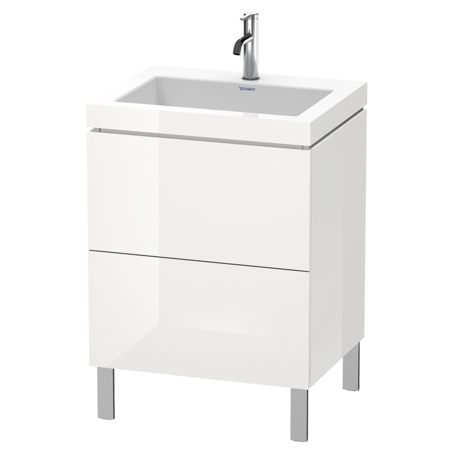 Combination de lavabo L-CUBE
C-BONDED
60,0 x 69,8 x 48,0 cm
élément à 2 tiroirs
avec lavabo
sans pieds 244 900-901