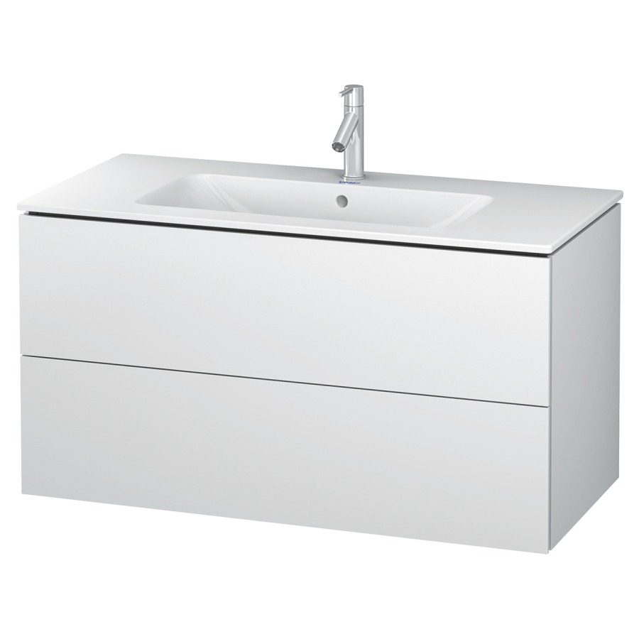 Élément inférieur L-CUBE
102,0 x 48,1 x 55,0 cm
suspendu, élément à 2 tiroirs
pour lavabo 212 330