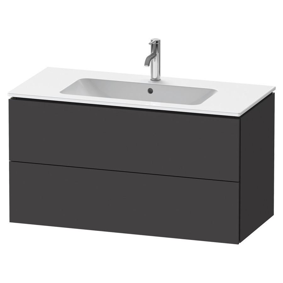 Élément inférieur L-CUBE
102,0 x 48,1 x 55,0 cm
suspendu, élément à 2 tiroirs
pour lavabo 212 330