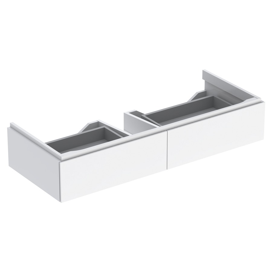 Élément inférieur XENO²
117,4 x 22,0 x 46,2 cm
2 éléments à chacune 1 tiroir
éclairage LED, 3000 K
pour lavabo 211 520