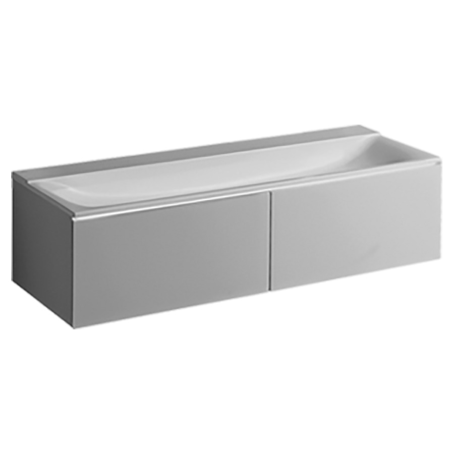 Élément inférieur XENO²
139,5 x 35,0 x 47,3 cm
2 éléments à chacune 1 tiroir
éclairage LED, 6400 K
pour lavabo double 211 522