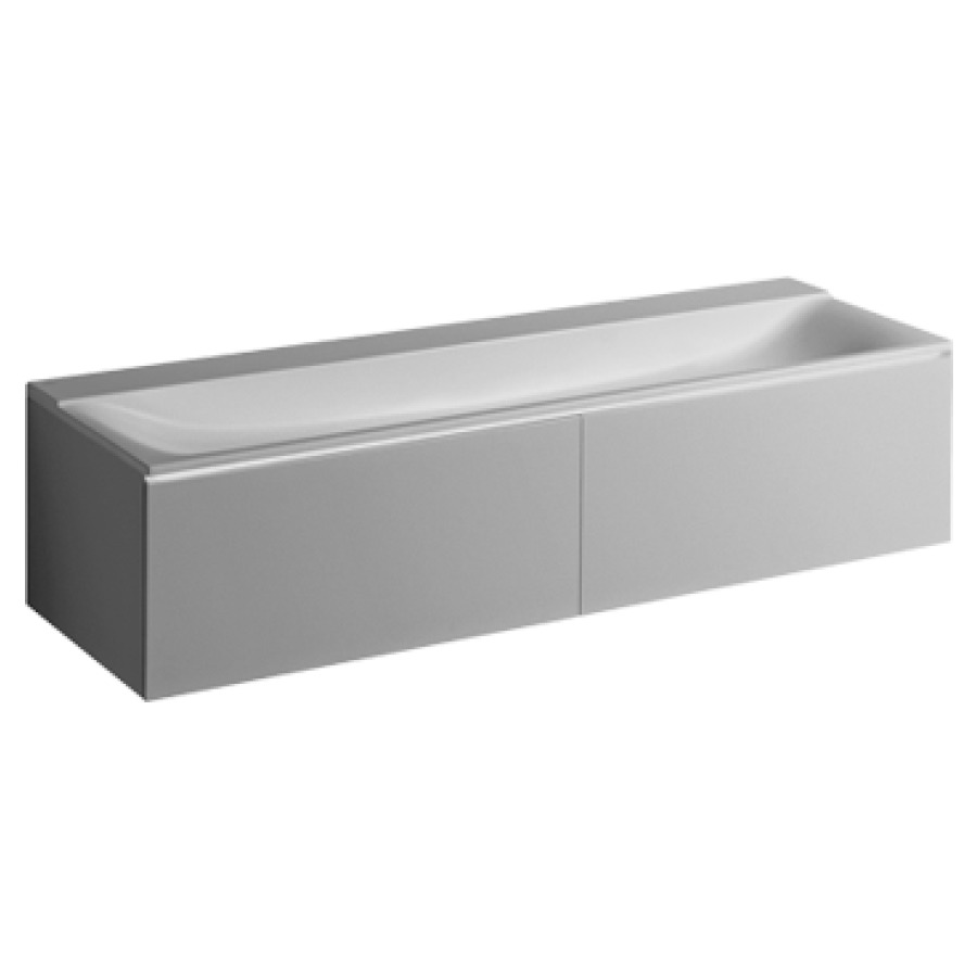 Élément inférieur XENO²
159,5 x 35,0 x 47,3 cm
2 éléments à chacune 1 tiroir
éclairage LED, 6400 K
pour lavabo double 211 523