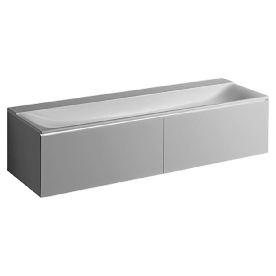 Élément inférieur XENO²
159,5 x 35,0 x 47,3 cm
2 éléments à chacune 1 tiroir
éclairage LED, 6400 K
pour lavabo double 211 523