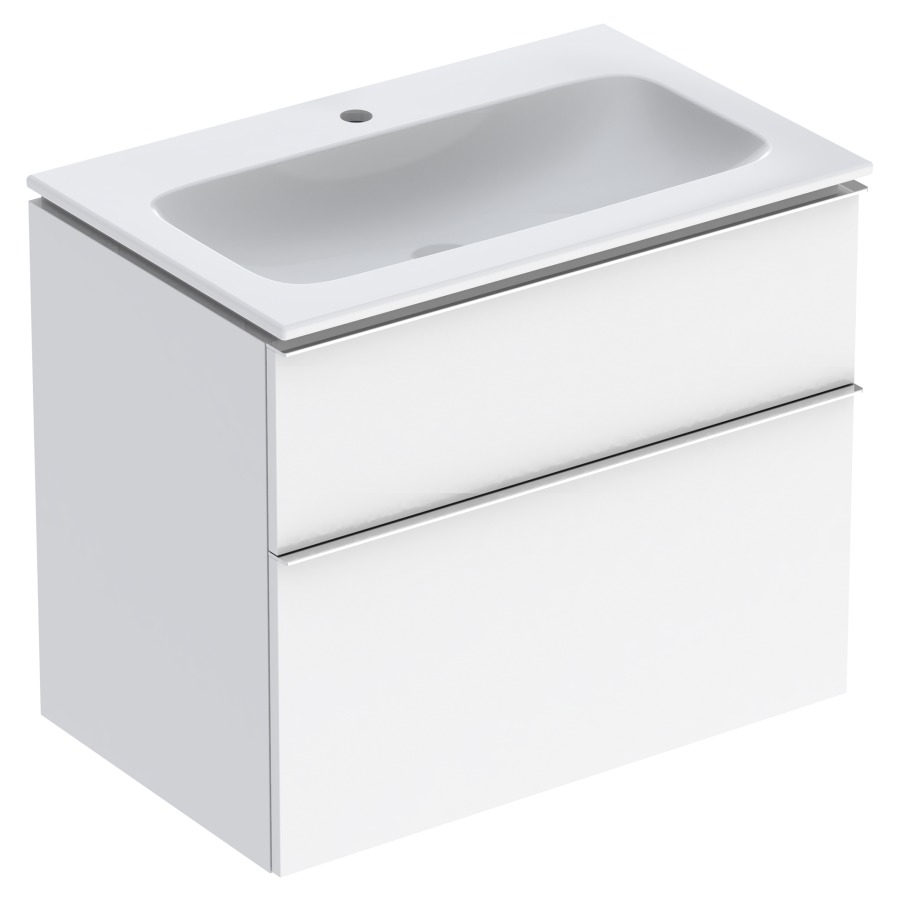 Combination de lavabo ICON
75,0 x 63,0 x 48,0 cm
élément à 2 tiroirs
poignée: chromé poli
avec lavabo, système de vidage
et de trop-plein Clou
sans siphon 855 107