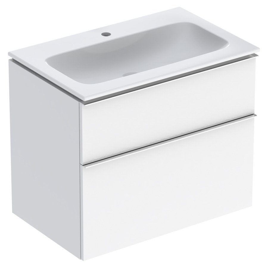 Combination de lavabo ICON
75,0 x 63,0 x 48,0 cm
élément à 2 tiroirs
poignée: chromé poli
avec lavabo, système de vidage
et de trop-plein Clou
sans siphon 855 107