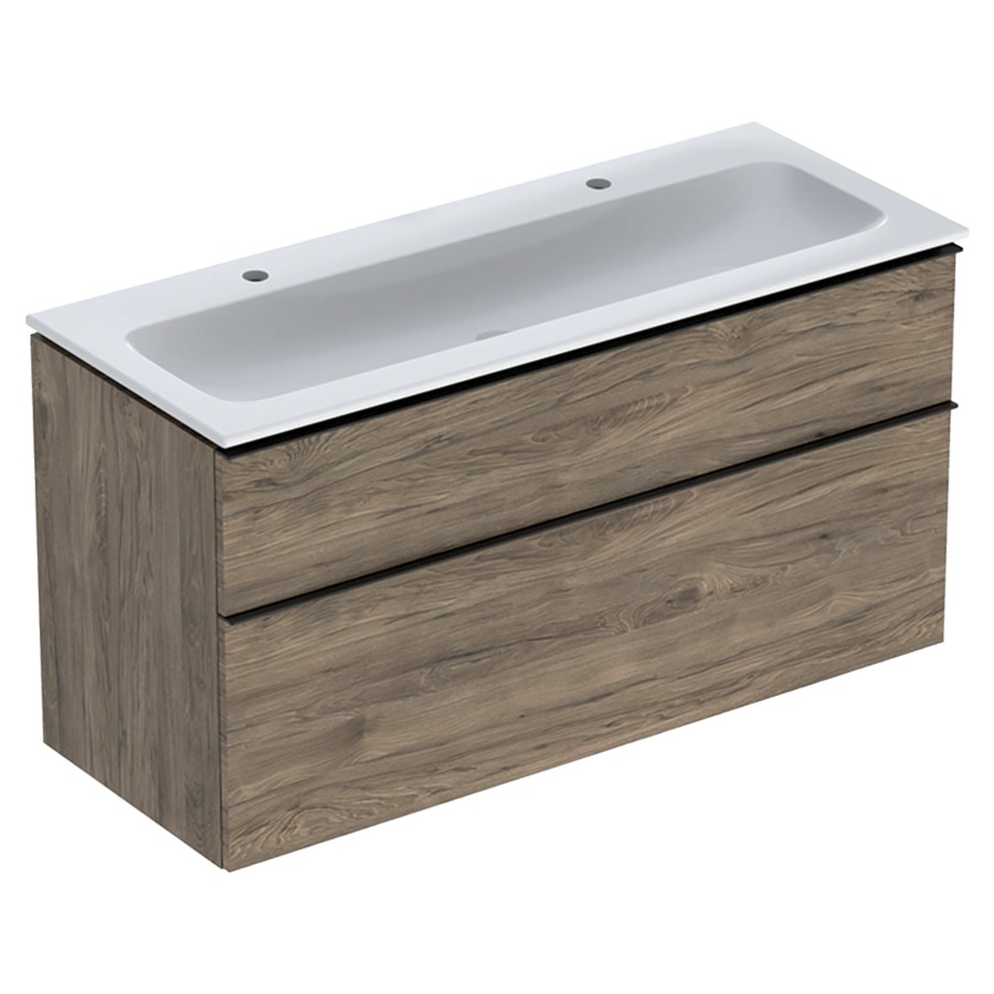 Combination de lavabo ICON
120,0 x 63,0 x 48,0 cm
élément à 2 tiroirs
poignée: lava/revêtu par
poudre mat, avec lavabo
sans trop-plein, sans siphon
855 107