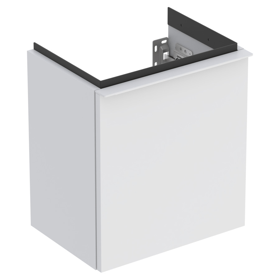 Élement inférieur ICON
37,0 x 41,5 x 27,9 cm
armoire de tablette, 1 porte
charnières à gauche
poignée: blanc/revêtu par
poudre mat