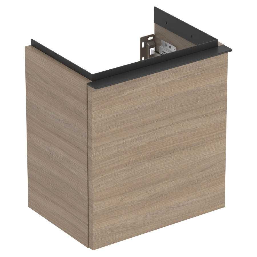 Élement inférieur ICON
37,0 x 41,5 x 27,9 cm
armoire de tablette, 1 porte
charnières à gauche
poignée: lava/revêtu par
poudre mat