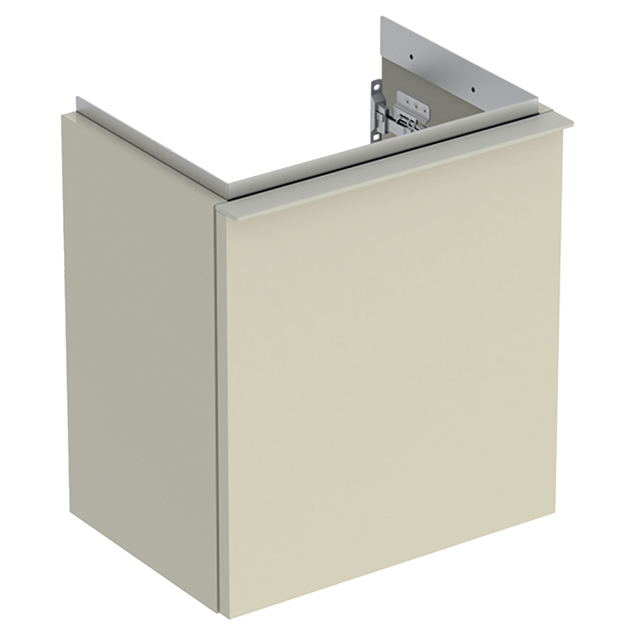Élement inférieur ICON
37,0 x 41,5 x 27,9 cm
armoire de tablette, 1 porte
charnières à gauche
poignée: sand-gris/revêtu par
poudre mat