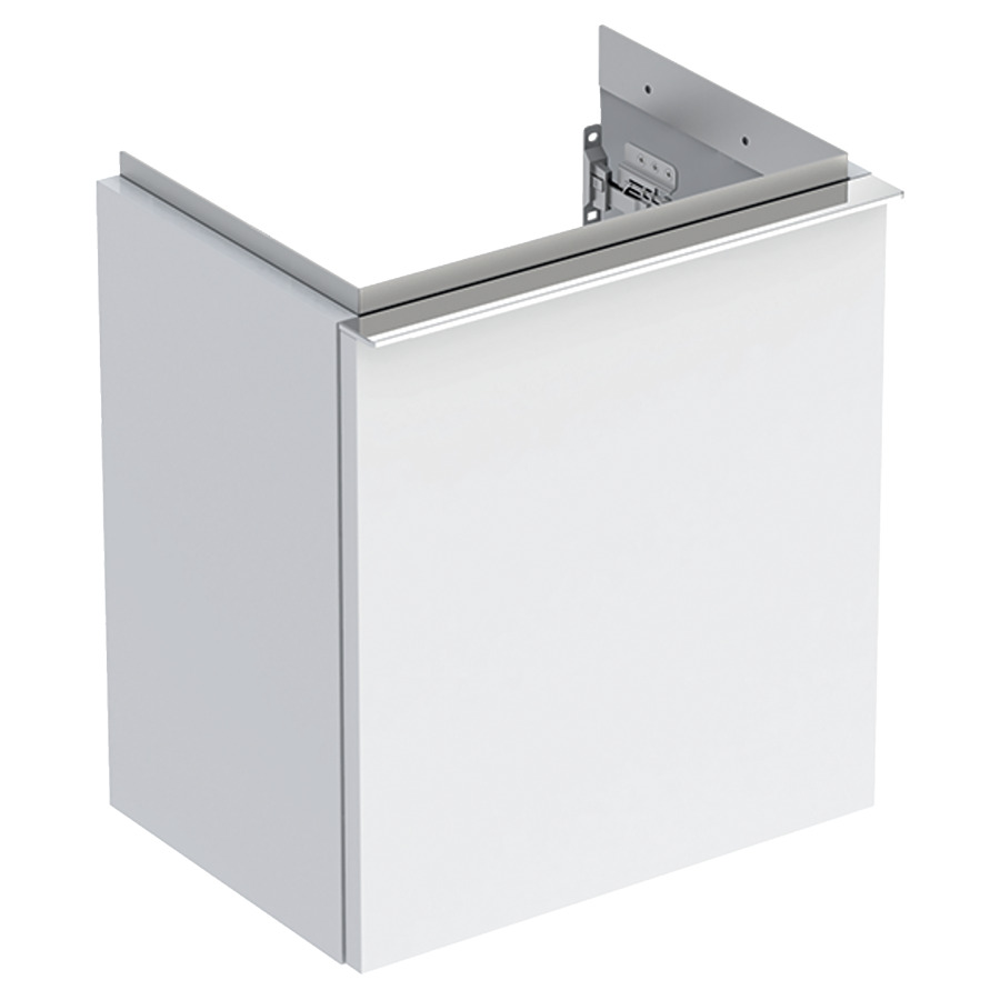 Élement inférieur ICON
37,0 x 41,5 x 27,9 cm
armoire de tablette, 1 porte
charnières à droite
poignée: chromé poli