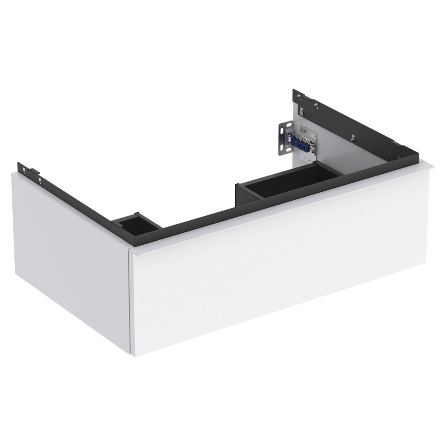 Élement inférieur ICON
74,0 x 24,7 x 47,6 cm
élément à 1 tiroir
poignée: blanc/revêtu par
poudre mat