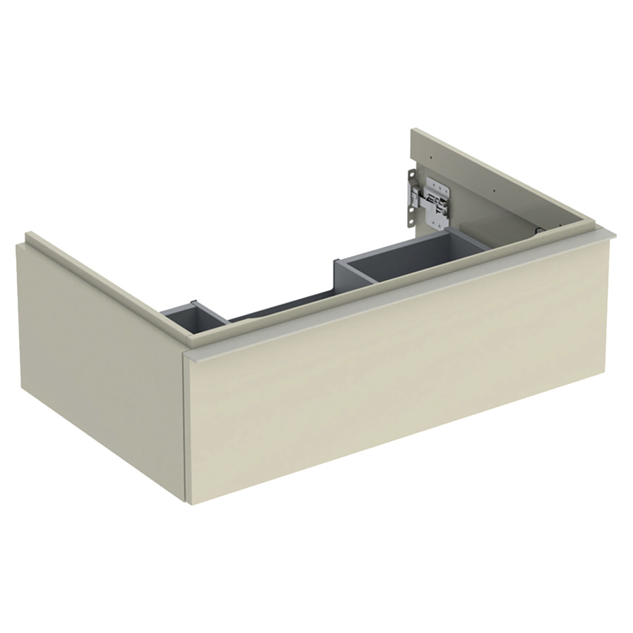 Élement inférieur ICON
74,0 x 24,7 x 47,6 cm
élément à 1 tiroir
poignée: sand-gris/revêtu par
poudre mat
